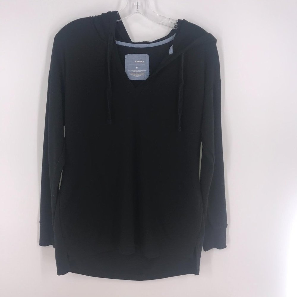WOMENS SONOMA‎ BLACK PULLOVER HOODIE
